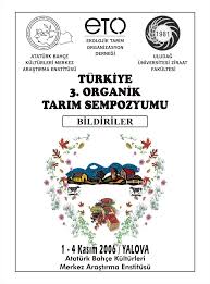 III’ncü Organik Tarım Sempozyumu Kitabı